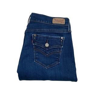 Levi’s 505 Straight Leg Flap Back Pocket Denim Jeans Blue